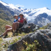 Enjoying the landscape of Rees Dart Track