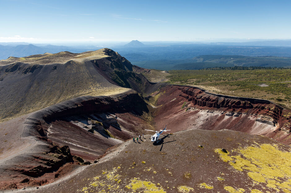 Beautiful views of Mount Tarawera crater