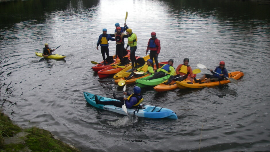 Rafting up and standing up