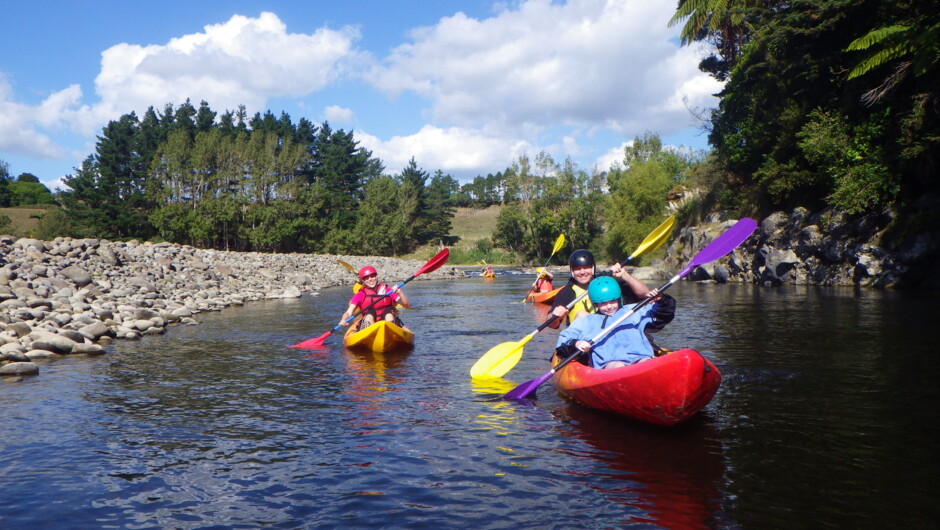 Kayaking down the River