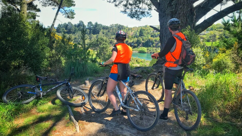 Cycling the Huka Falls cycle trail