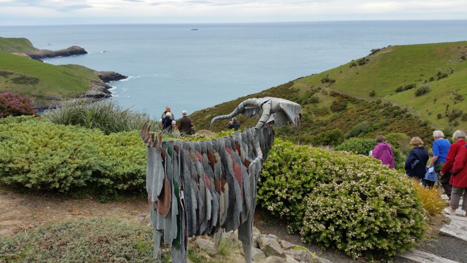 Ocean views from Fisherman's Bay Gardens on Banks Peninsula