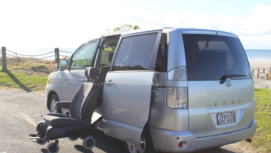 passenger seat becomes a wheelchair