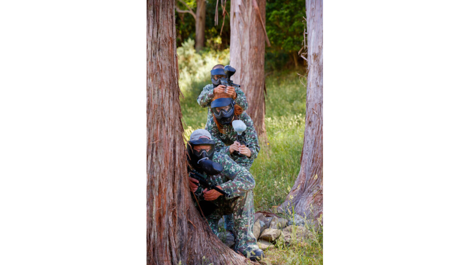 Paintball Action at Cable Bay Adventure Park