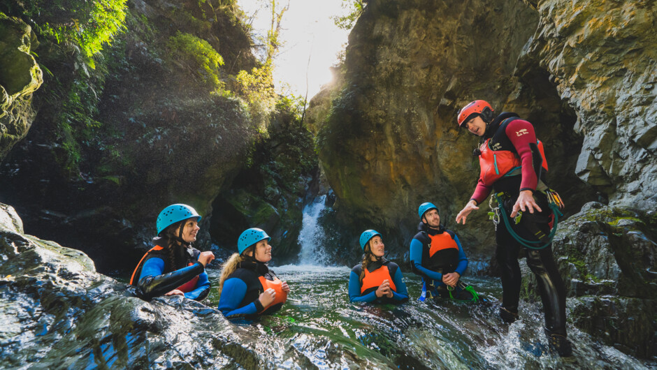 Group fun in the canyon