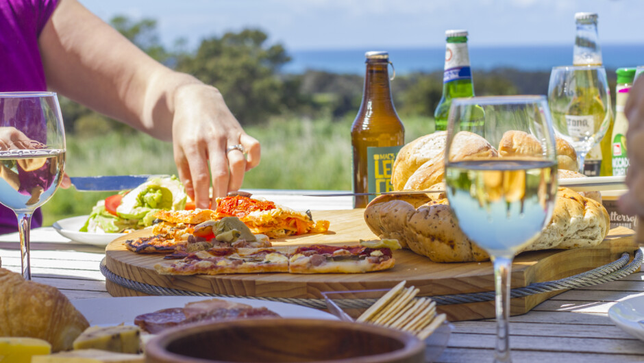 Sample our  Lansdowne Beef® and lamb and veges and fruit from the garden.