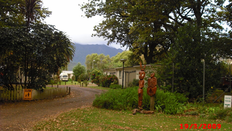 Entrance in autumn