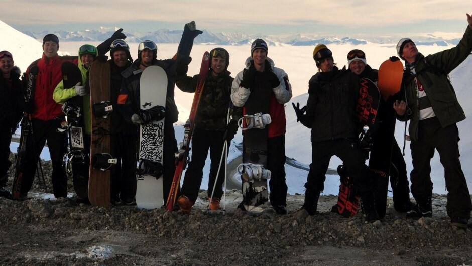 Some of our guests on a Snow Safari