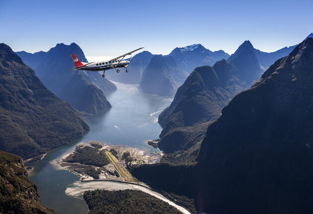 Sightseeing from a small plane or helicopter on a scenic flight will give you the ultimate view of New Zealand’s spectacular geography.