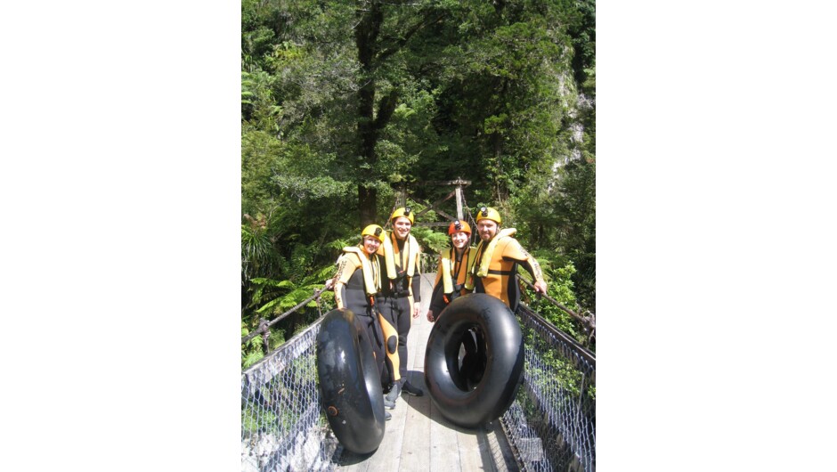 Underworld Rafters on The Nile River Suspension Bridge