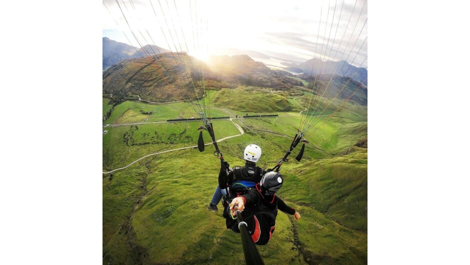 Flying out to the beautiful matukituki valley