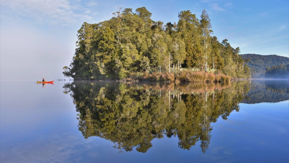 Lake Mapourika - a scenic gem on the wild west coast.