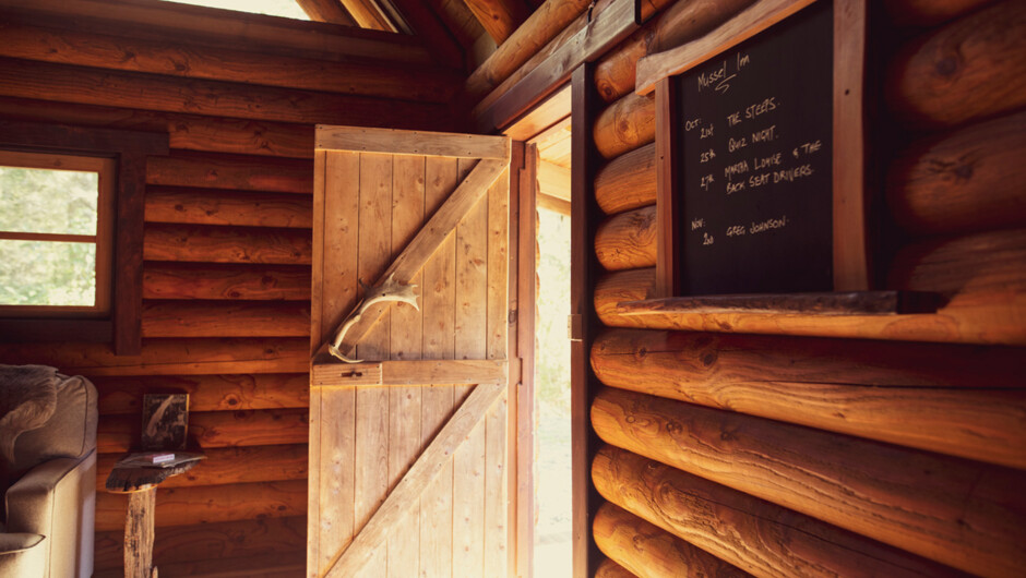 The Log Cabin (lounge and kitchen)