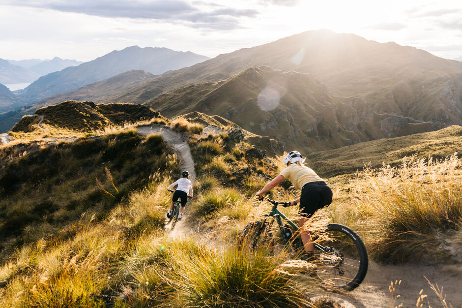 Riding Rude Rock biking trail