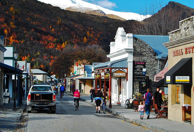 Arrowtown is a living historic settlement with many stories to tell. Wander the tree-lined streets of restored cottages and explore gold mining sites.