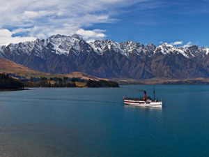 The TSS Earnslaw Steamship offers boat cruises on Lake Wakatipu, Queenstown