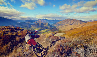 This is a mostly downhill single mountain biking trail leading to the bottom of Skippers Canyon - epic in view and experience!