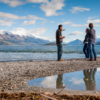 Lake Wakatipu fills a deep valley carved into the mountains by ancient glaciers.