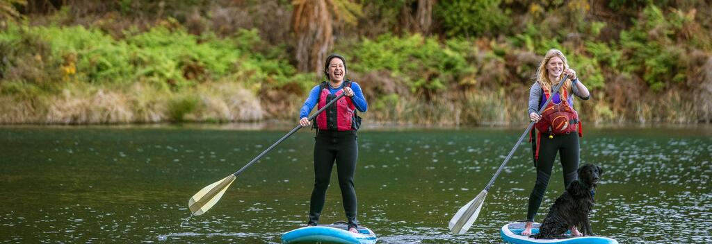 Paddle boarding in Lake Rotoiti Rotorua