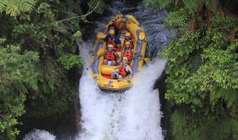 Tackling Tutea Falls on the Kaituna River in Rotorua, New Zealand