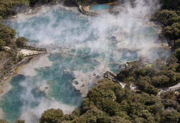 Explore places that have been shaped and coloured by volcanic and geothermal forces for thousands of years.