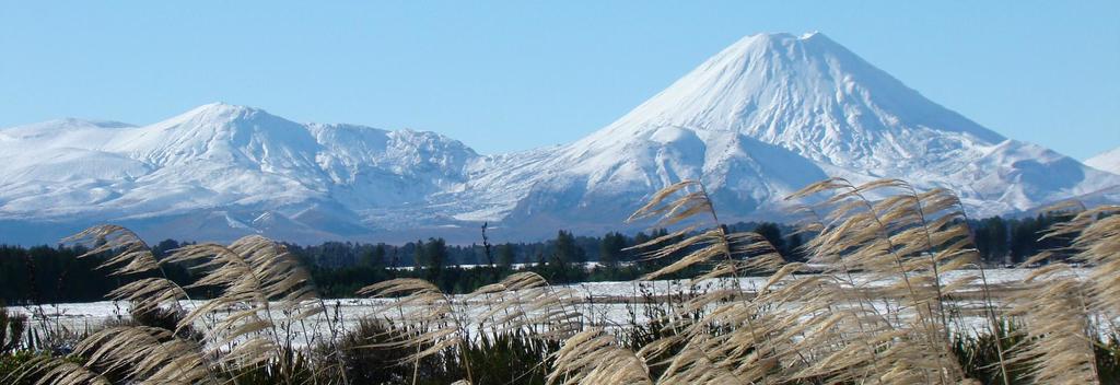 トンガリロ山とナウルホエ山