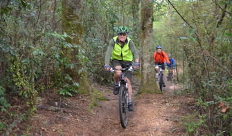 This fun single track meanders past some of the country's best trout fishing rivers.