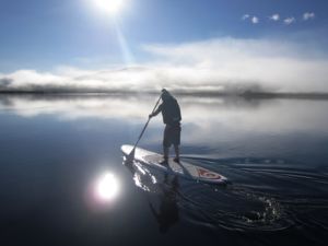 Stand Up Paddleboarding on Lake Otamangakau