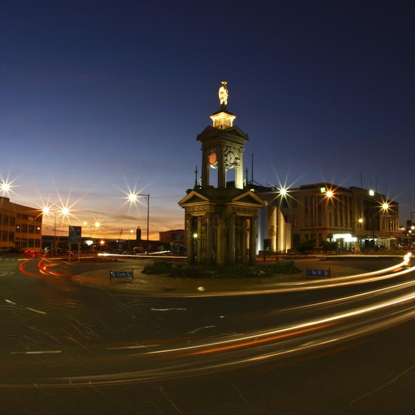 The Troopers Memorial lies in the centre of Invercargill, a town known for its history and friendly locals.