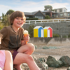 Enjoy an ice cream on the beach at Riverton