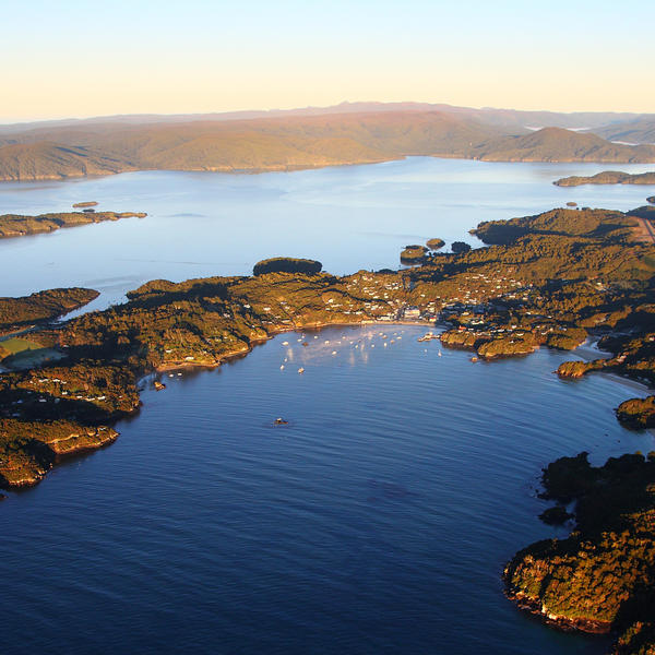 Visit Stewart Island which has plenty of space for fabulous natural scenery with a population of less than 500.