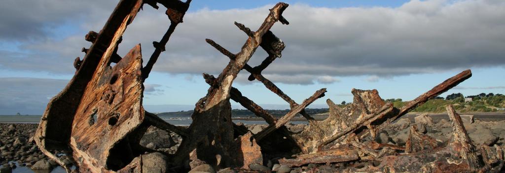 A local landmark, the wreck of the SS Gairloch has been slowly crumbing into the ground near Ōakura in Taranaki for over 100 years.