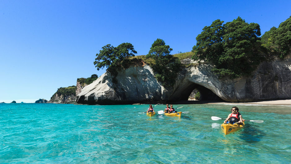 Take a short kayak trip to secret coves