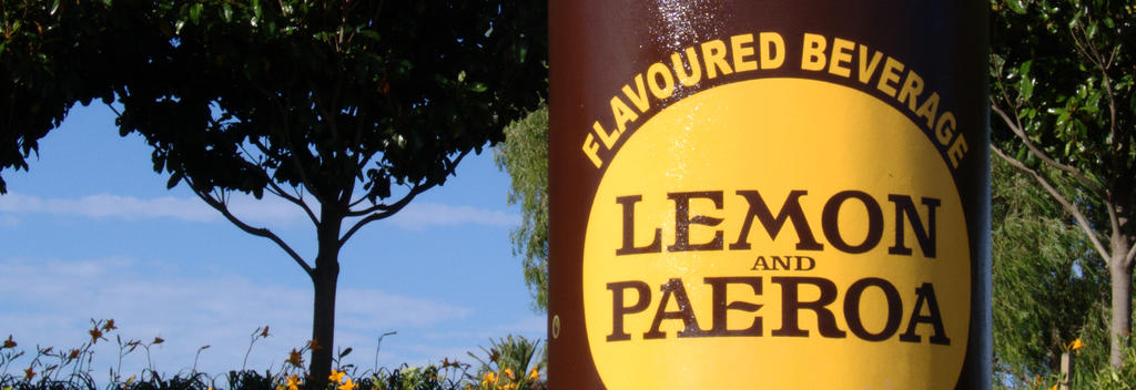 The famous Paeroa L&P bottle