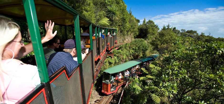 Driving Creek Railway in the Coromandel.