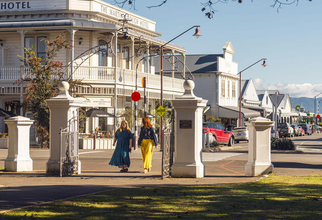 The Wairarapa is a delightful mix of wineries, antiques, food and historic charm. Visit Martinborough, Masterton or Carterton for a taste of the region.