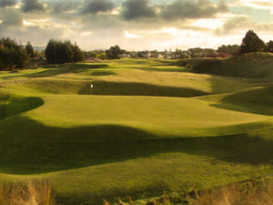 Paraparaumu Beach Golf Club sunrise on hole 5