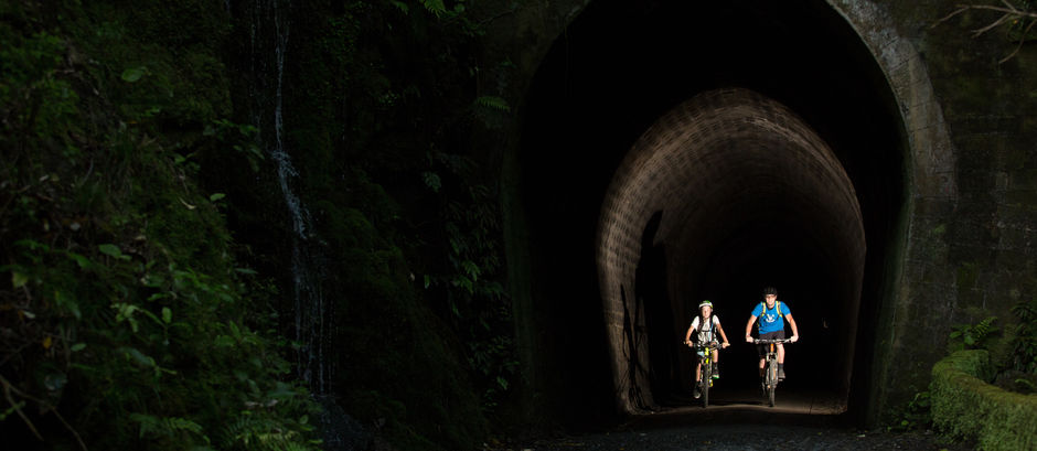 You will need to pass through more than 600 meters of tunnels on the Remutaka Cycle Trail.