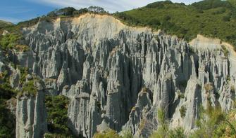 The otherworldly Putangirua Pinnacles featured in The Lord of the Rings trilogy.