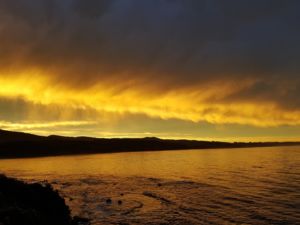 Katiki Beach sunset