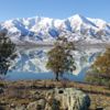 Lake Benmore winter reflection Pumpkin Point