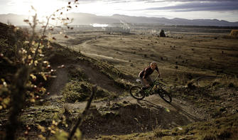 Boasting epic views of  the mighty Clutha/Mata-Au River and Wānaka Basin, Deans Bank is the most popular ride for mountain bikers in Wānaka.