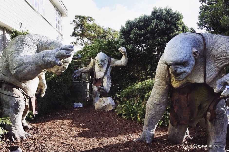 The famous trolls at Weta Workshop in Wellington.