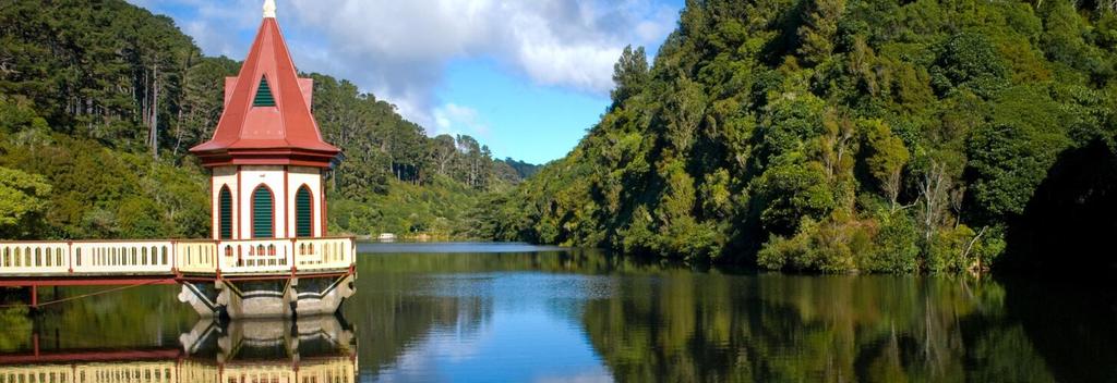 Lower lake and Valve tower Zealandia