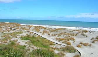 Beach and Grass at Ship Creek, Jackson Bay, NZ