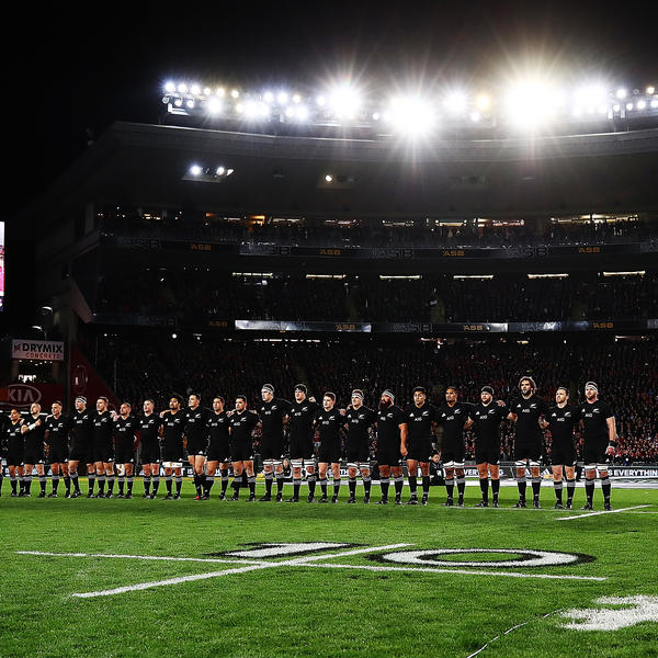 All Blacks team at Eden Park 