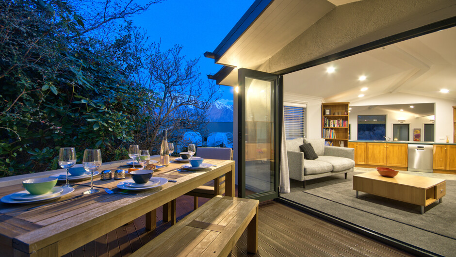 Outdoor dining area