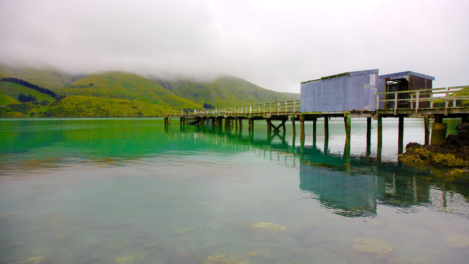 Jetty at Port Levy on Banks Peninsula.