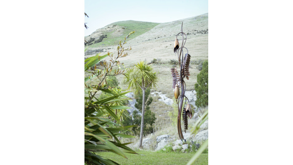 Iron Ridge Quarry Sculpture Park.  'Kowhai' by Raymond Herber.