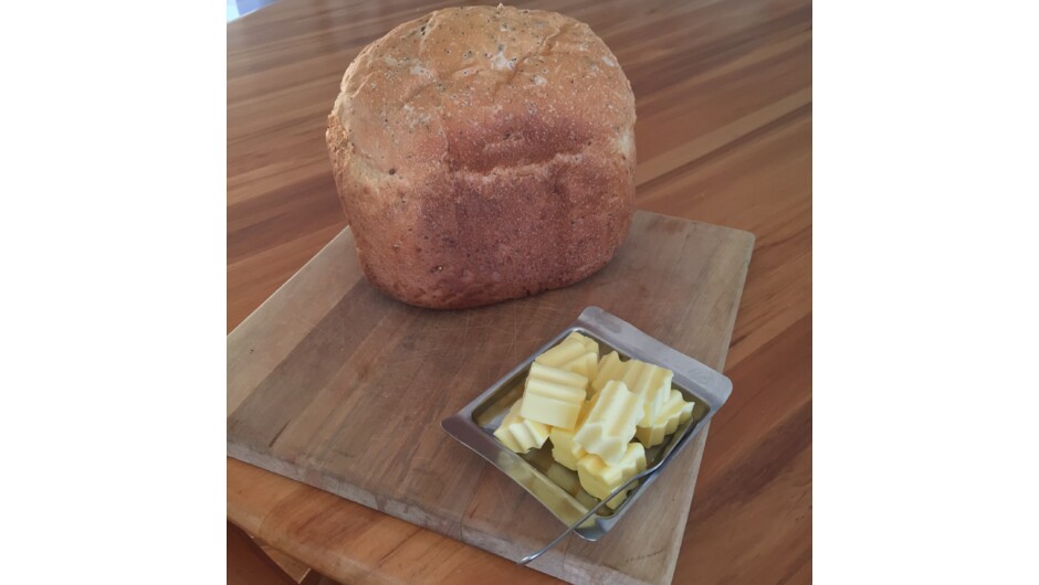 Fresh home made bread.